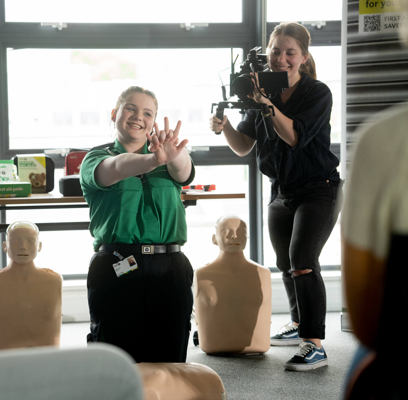 BTS from St John Ambulance video series, by Rise Media
