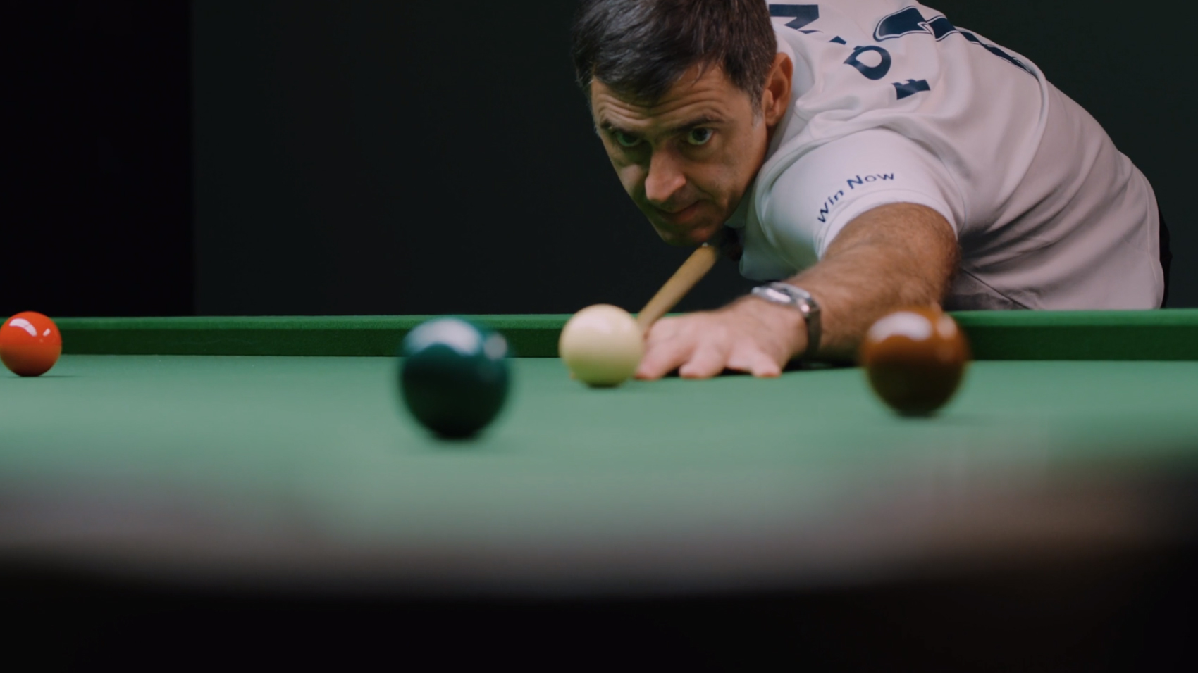Still from We1Win video shoot featuring Ronnie O'Sullivan, by Rise Media