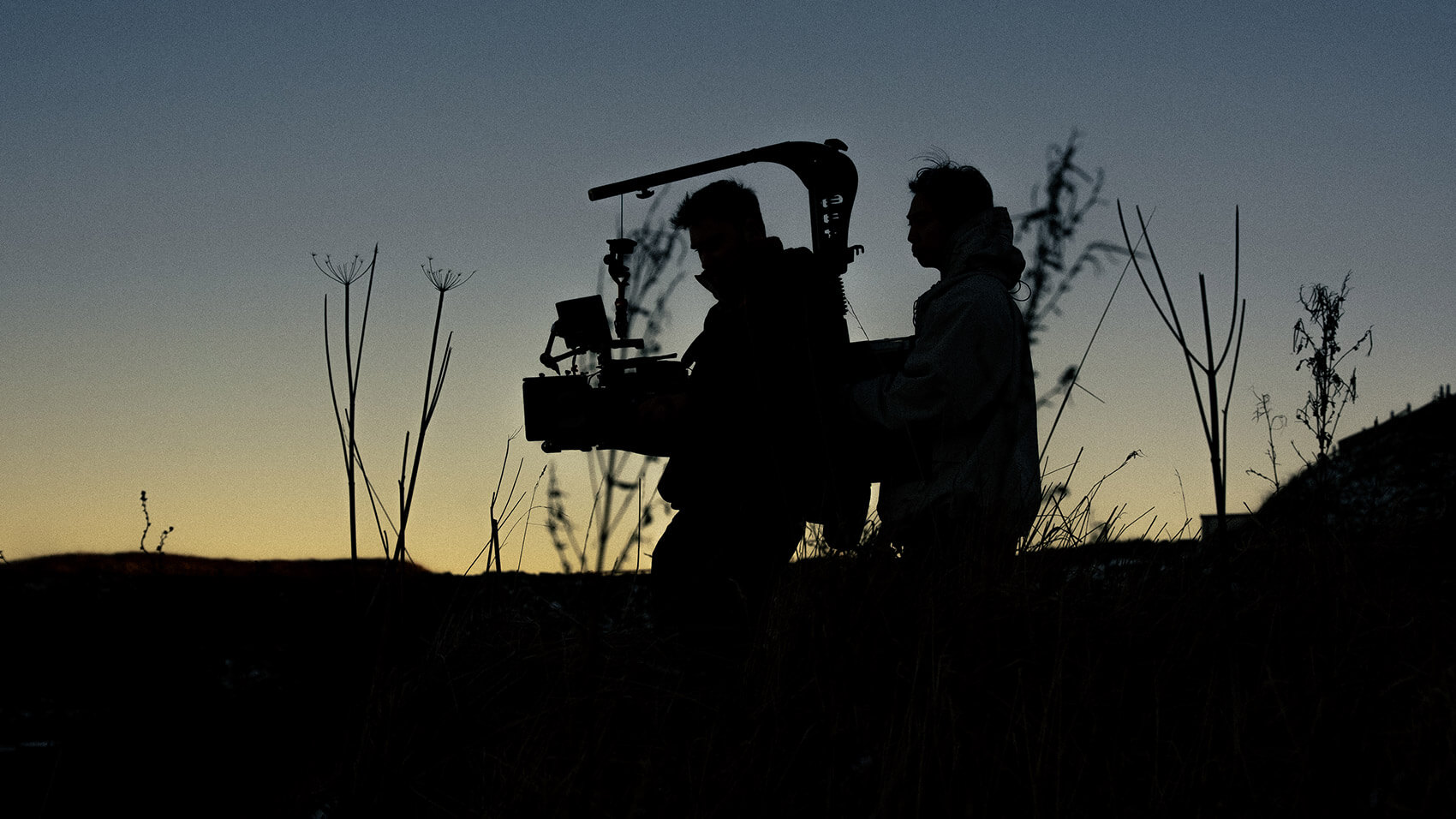 A behind-the-scenes photo from a BBC Storyworks video project, titled Blue Horizons, by Rise Media.