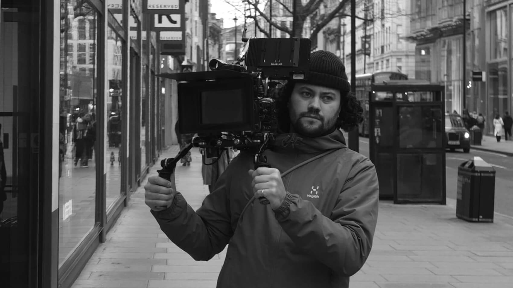 Members of the Rise Media team on set for Pandora